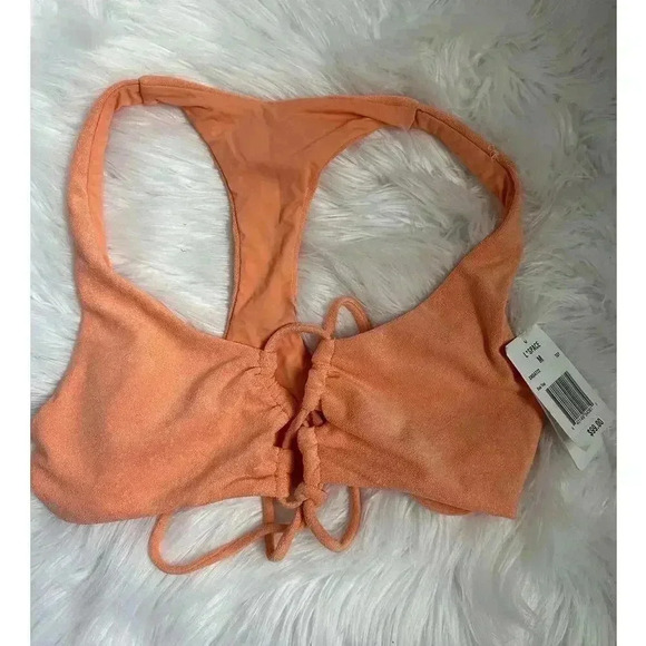 L*Space Dax Bikini Top in Pastel Orange NEW NWT! - Picture 2 of 6